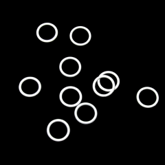 BRASS WHITE ENAMEL RINGS