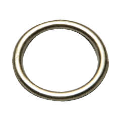 NICKEL PLATED BRASS RINGS, 1000/BAG