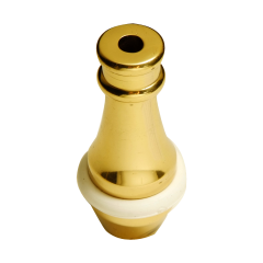 LARGE BRASS WEIGHTED CORD PULL, 1.125" DIAM, 2.25" LE