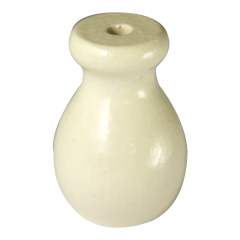 OFF WHITE WOODEN CORD PULLS - HEIGHT 1.5" - - DIAMETER 1"