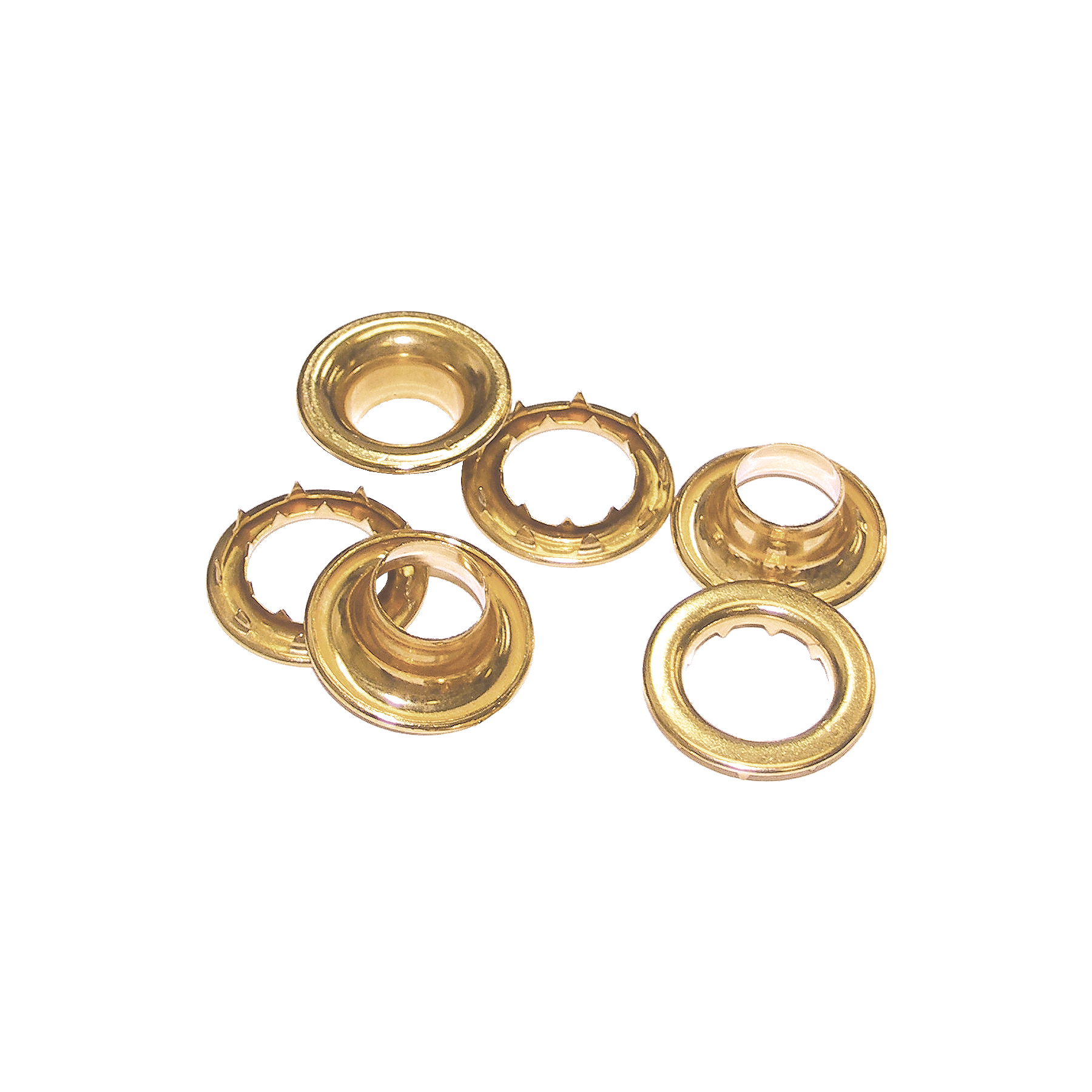 SIZE 3 15/32" BRASS PLATED GROMMETS&SPUR WASHERS Drapery Supplies