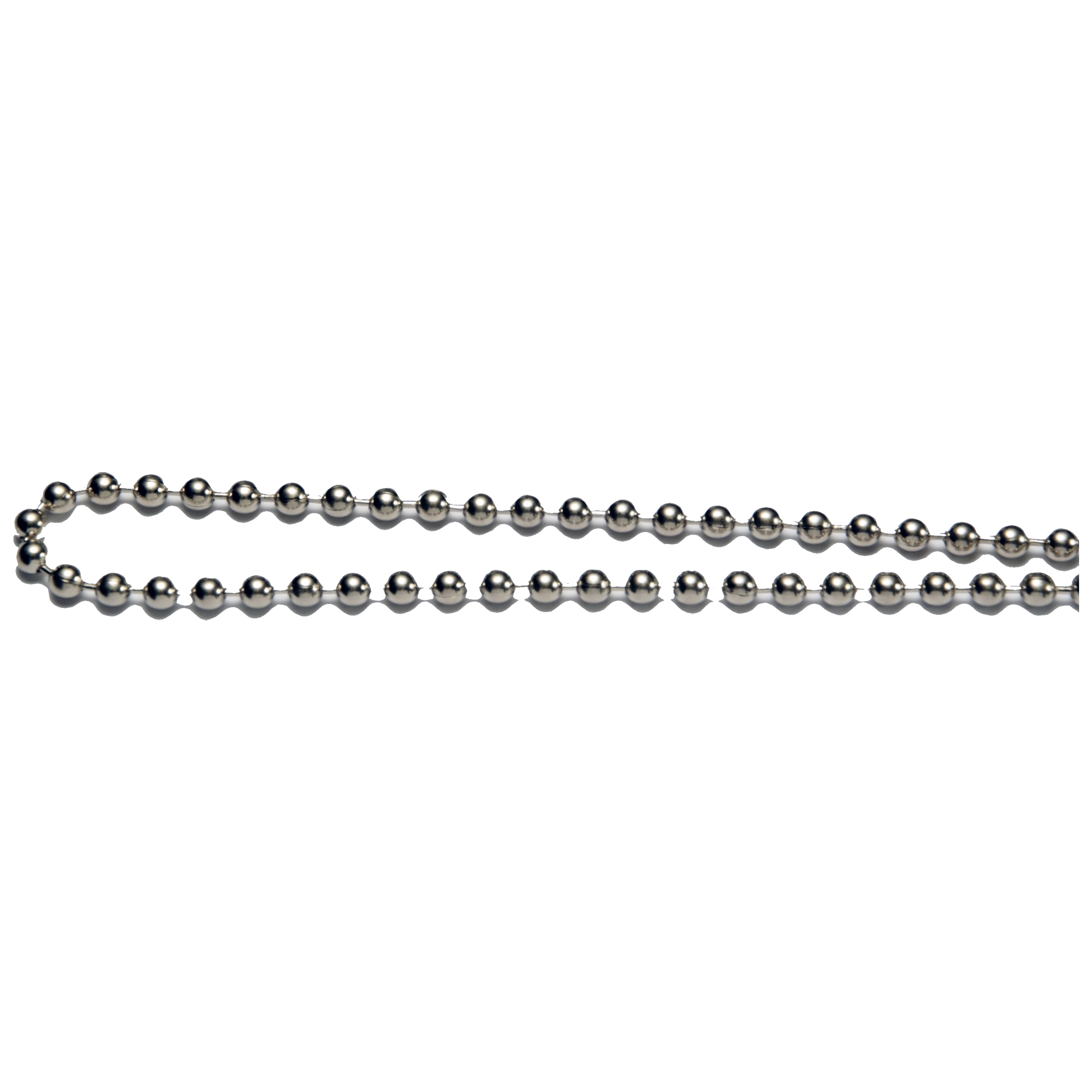 NICKEL PLATED CONTINUOUS BEAD CHAIN, 250 CM. INSTALLATION ITEMS Drapery Supplies and
